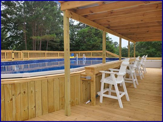 Complete outdoor fun and entertaining with a pool and deck from Berry Family Pools!